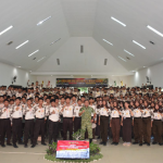 Danrem 083/Bdj Sulut Semangat Kebangsaan kepada 500 Peserta KKRI di Kedir