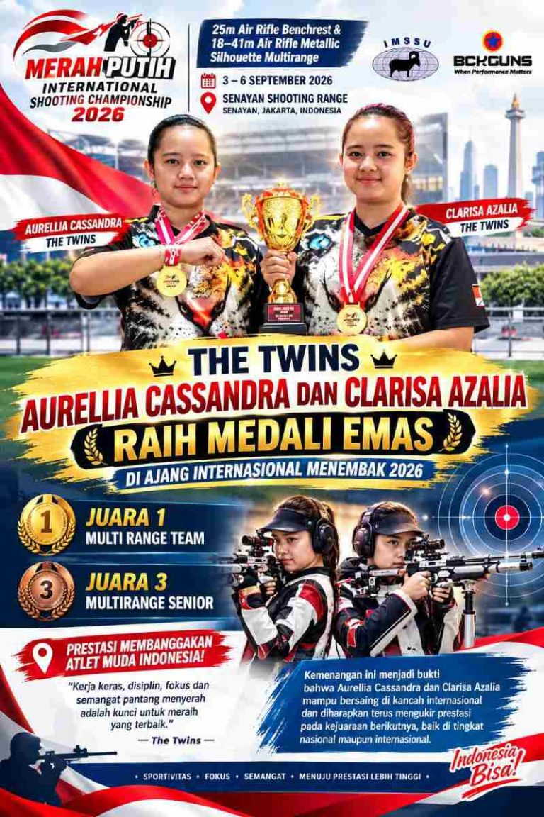*Gemilang di Kancah Internasional, The Twins Aurellia Cassandra dan Clarisa Azalia Sabet Medali Emas